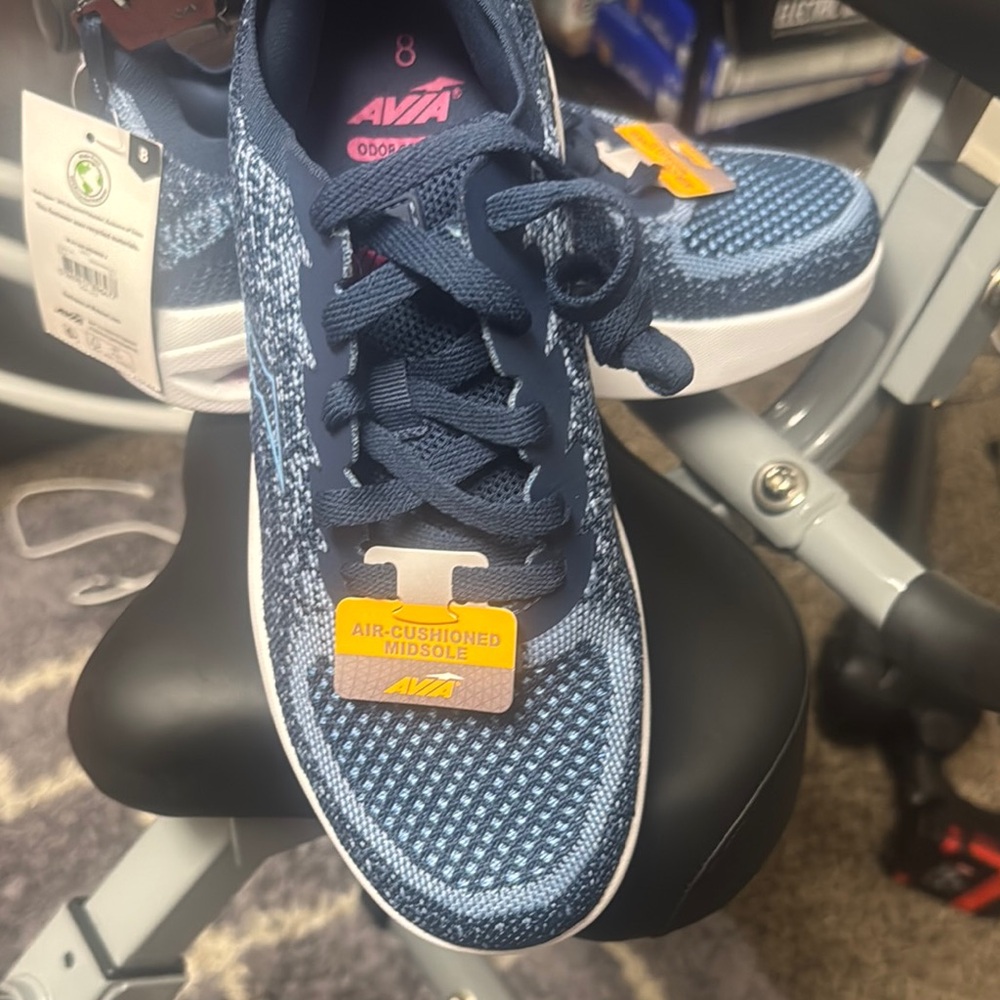 Avia Blue Sneakers Breathable Mesh Athletic Design